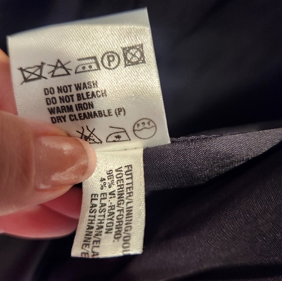 ESCADA Wool Black Blazer Women's Sz 42 Large Stretch Business Jacket 1 button - Picture 15 of 16